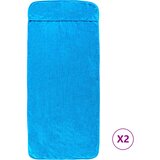  Ručnici za plažu 2 kom tirkizni 60 x 135 cm od tkanine 400 GSM | shoptok.hr