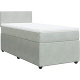 Box spring krevet s madracem svjetlosivi 100x200 cm baršunasti | shoptok.hr