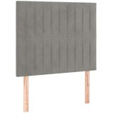 Okvir kreveta bez madraca svjetlosivi 90x200 cm baršunasti | shoptok.hr
