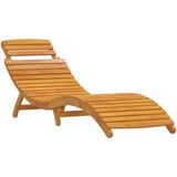 vidaXL 3-delni ležalnik s stransko mizico iz trde akacijevega lesa | Shoptok.si