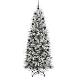 vidaXL Umestno božično drevo med 300 LED Bela 78 x 78 x 210 cm | Shoptok.si