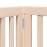 vidaXL Vrata za pse s vratašcima 9 panela sklopiva 450 cm drvo topole | shoptok.hr
