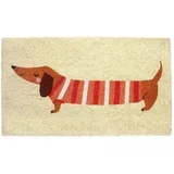 Otirač od kokosovih vlakana 43x73 cm Sausage Dog –