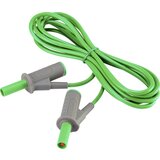 Voltcraft Visokofleksibilni varnostni merilni kabel [lamelni vtič 4 mm - lamelni vtič 4 mm] 2 m zelene barve MSB-501 10 A, (20422528) Cene