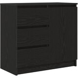  Komoda s ladicama crni hrast 71x35x65 cm konstruirano drvo | shoptok.hr