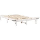  Krevetna konstrukcija Bijelo 120 x 200 cm Čvrsto borovo drvo Bijela 205.5 x 170 x 32 cm | Shoptok.si