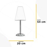 Lesnina XXXL NAMIZNA SVETILKA 20/20/54 cm | Shoptok.si