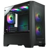  Kuciste Stars Solution A04 Crno, Tempered Glass, 3x 14cm ARGB Cene