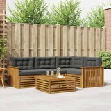  Set vanjskih sofa 5 kom. Prirodna i antracit | shoptok.hr