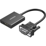 Ugreen VGA V HDMI KABEL MOŠKI ŽENSKI ADAPTER 0,15 M ČRN CM513, (21834995) | Shoptok.si