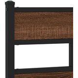 Metalni okvir kreveta bez madraca smeđa boja hrasta 183x213 cm | shoptok.hr