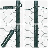  Heksagonalna ograda s stubom 25 x 0,6 m Čelik premazan PVC-om | shoptok.hr