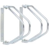 vidaXL Stojalo za kolo stensko 2 kosa pocinkano jeklo | Shoptok.si