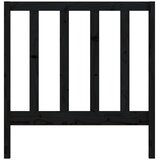  Uzglavlje za krevet crno 81 x 4 x 100 cm od masivne borovine | shoptok.hr