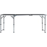  stol za kampiranje sivi aluminijski 180 x 60 cm | shoptok.hr