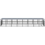  Vanjski kavez za pse s krovom čelični 15,02 m² | shoptok.hr