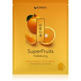 KORIKA SuperFruits Hallabong - Brightening Sheet Mask revitalizacijska maska iz platna 25 g | Shoptok.si