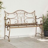  Vrtna klupa 2-Broj sjedala 114 x 56,5 x 90 cm Čelik | shoptok.hr