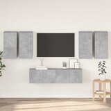  6-dijelni set TV ormarića siva boja betona konstruirano drvo | shoptok.hr