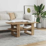 vidaXL Klubska mizica artisan hrast 102x55x42 cm inženirski les | Shoptok.si