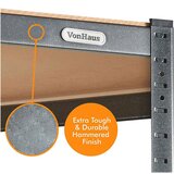 Vonhaus Regal Hammerite, 5 delni, 1.8 m, kotni | Shoptok.si