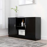 Maison Chic Komoda - Predalnik črna 120x30,5x70 cm iverna plošča, (21716162) | Shoptok.si