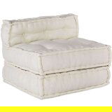 vidaXL Modularni puf kremast 70x70x54 Tkanina | Shoptok.si