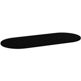 vidaXL Stolna ploča tamnosmeđa 140x60x2 cm ovalna masivna hrastovina | shoptok.hr