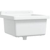 Maison Chic Stenski Umivalnik - Kopalna umivalnik - Lavabo bel 40x40x24 cm smola, (21684891) Cene