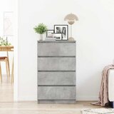  Komoda siva boja betona 60 x 35 x 98,5 cm od konstruiranog drva | Eponuda.ba