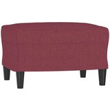  Kavč trosed s stolčkom za noge vinsko rdeč 180 cm blago, (20911135) | Shoptok.si
