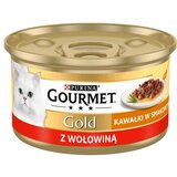 Nestle Gourmet Gold Sauce Delight z govedino - mokra mačja hrana - pločevinka - 85 g, (21385627) Cene