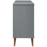 vidaXL Ladičar MOLDE sivi 113x40x80 cm od masivne borovine | shoptok.hr