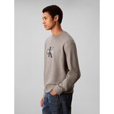 Calvin Klein Jeans Sweater majica antracit siva / tamo siva / bijela | shoptok.hr
