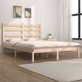 The Living Store Posteljni okvir iz trdne borovine 140x200 cm - Posteljni Okvir, (21531310) | Shoptok.si