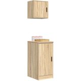vidaXL Garažne omare 2 kosa sonoma hrast inženirski les | Shoptok.si