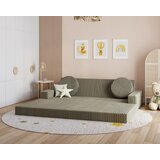 Molarem Home Modularna dječja sofa VARIANT 2 u 1 - 160x160 cm - olive | shoptok.hr