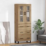  Highboard 2 kom. Umjetnički hrast 69,5 x 34 x 180 cm | shoptok.hr