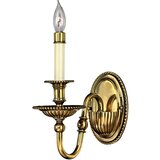 Elstead Lighting Elstead Cambridge Stenska svetilka z 1 lučjo, polirana medenina, E14, (22099196) | Shoptok.si