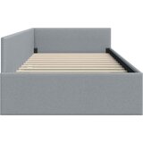  Kutni okvir kreveta Svijetlo siva 100 cm x 200 cm tkanina | shoptok.hr
