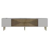 Hanah home tv polica Dekol1 white sapphire oak gold