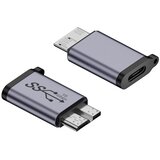 INF 2-Pack Adapter Type-C (ženski) na Micro B (moški) - Aluminijasta Zlitina, (5000291402) | Shoptok.si