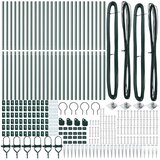  Stup za ogradu 26 pcs Siva 3,2 x 3,2 x 140 cm | shoptok.hr