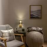  Brilagi - LED zidna lampa NUBILA WOOD 1xE27/25W/230V + LED/3W hrast/crna | Eponuda.com