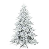  Umjetno božićno drvce s nogom Bijelo 240 cm PVC i čelik | shoptok.hr