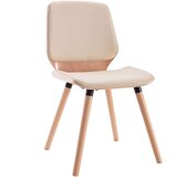 Jedilni stoli 2 kosa krem umetno usnje | Shoptok.si