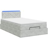  Krevet od pjene s madracem i LED-om Svjetlosiva 120 x 190 cm | shoptok.hr