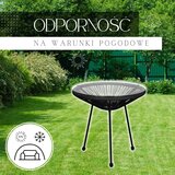  Vrtni stol, crni 50 x 40 x 40 cm | shoptok.hr