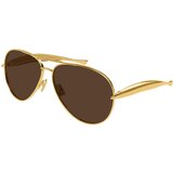 Bottega Veneta BV1305S 007 ONE SIZE (64) Zlata/Rjava Cene
