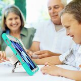 NIKCORP Ovitek za iPad Pro 11 (3/2/1) s 360° vrtljivim stojalom, držalom za pisalo in ročajem, troslojna zaščita, mentol zelena, (5000139211) | Shoptok.si